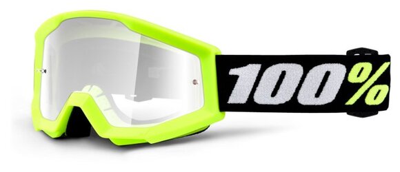 Очки детские 100% Strata Mini Yellow / Clear Lens (50600-004-02) pitbikemarket.ru