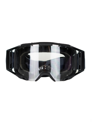 EF56 Кроссовые очки Base с двойной линзой Черный/Hi-Viz pitbikemarket.ru